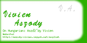 vivien aszody business card